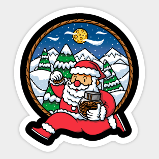 Santa Run Sticker